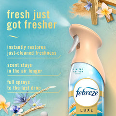 Febreze Air Mist Spray, Warm Ocean Breeze, 8.1 oz, 2 Count