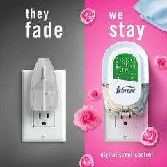 Febreze Plug In Air Freshener Odor-Fighting Scented Oil Refill Downy April Fresh Scent Refills 3 ct - 5 Pack
