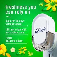 Febreze Plug In Air Freshener Odor-Fighting Scented Oil Refill Base Mix 3 ct - 5 Pack