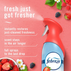 Febreze Air Mist Air Freshener Spray Berry & Bramble Scent, 8.1oz 2ct
