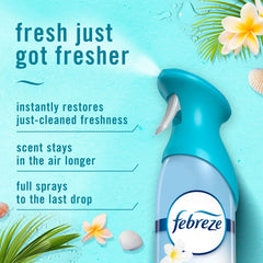 Febreze Air Mist Air Freshener Spray, Bora Bora Waters, 8.1oz, 2ct