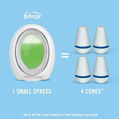Febreze Small Spaces, Pet Air Freshener Alternative for Home, Fresh Scent, Odor Eliminator for Strong Odor (4 Count)