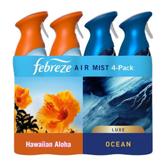 Febreze Air Effects Air Freshener Spray – Hawaiian Aloha & Ocean (4 ct., 35.2 oz.)-With Paper Towel By OMA