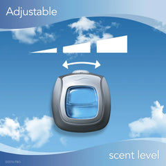 Febreze Car Odor-Fighting Air Freshener Vent Clip with Gain Scent, Island Fresh, 1 count