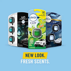 Febreze Car Odor-Eliminating Air Freshener, Linen and Sky, 2 Ct