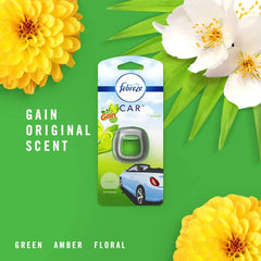 Febreze Car Odor-Fighting Air Freshener Vent Clip with Gain Scent, Original, 1 count