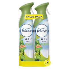 Febreze Air Freshener Spray, Odor-Fighting Room Spray, Gain Original, 8.8oz, 2 Count