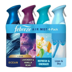 Febreze Air Effects Air Freshener Spray – Mixed Scent (4 ct., 35.2 oz.)-3pk, With Paper Towel By OMA