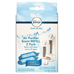 Febreze Linen and Sky Scent Cartridge Air Purifier, 3 Count