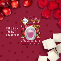 Febreze Small Spaces Odor-Eliminating Air Freshener Refill, Cranberry, 2 Ct