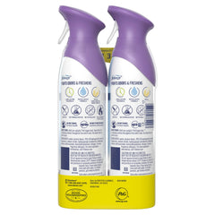 Febreze Air Freshener Spray, Odor-Fighting Room Spray, Mediterranean Lavender, 8.8oz, 2 Count