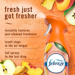 Febreze Air Mist Air Freshener Spray, Juicy Summer Peaches, 8.1oz 2 Count