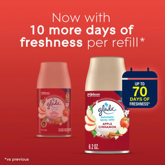 Glade Automatic Spray Refill, Air Freshener, Apple Cinnamon, 6.2 oz