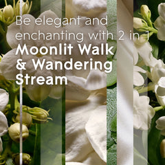 Glade 2in1 Jar Candle 1 ct, Moonlit Walk & Wandering Stream, 3.4 oz. Total, Air Freshener