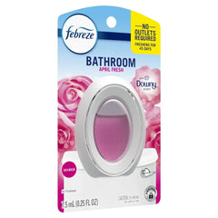 Febreze Bathroom Air Freshener, Odor-Fighting, Downy April Fresh Scent, 1 Count