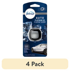 Febreze AUTO Car Air Freshener, Odor-Fighting Car Vent Clip, Platinum Ice