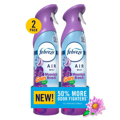 Febreze Air Mist Air Freshener Spray, Gain Moonlight Breeze, 8.1oz, 2 Count
