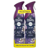 Febreze Air Freshener Spray, Odor-Fighting Room Spray, Downy Calm, 8.8oz, 2 Count (Pack of 1)