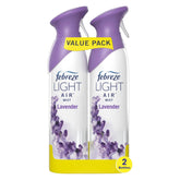 Febreze Air Mist Air Freshener Spray, Odor-Fighting Room Spray, Air Fresheners for Home and Bathroom and Kitchen, Aerosol Can, Light Lavender Scent, 8.8oz, 6 Count, Pack of 3