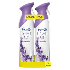 Febreze Air Mist Air Freshener Spray, Odor-Fighting Room Spray, Air Fresheners for Home and Bathroom and Kitchen, Aerosol Can, Light Lavender Scent, 8.8oz, 6 Count, Pack of 3