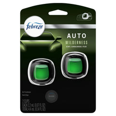 Febreze Auto Odor-Eliminating Car Freshener Vent Clip Lush, .07 oz, 2 Pack