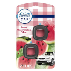 Febreze Car Air Freshener, Odor-Fighting Automotive Vent Clip, Mango Splash Scent, 2 Count