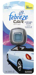 Febreze Car Vent Clip Air Freshener Midnight Storm, Pack of 2