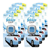 Febreze Car Vent Clips Air Freshener and Odor Eliminator, Linen and Sky Scent - 8 Pieces
