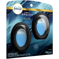 Febreze Odor Eliminator Small Spaces Air Freshener Ocean, .25 Fl Oz, 2 Pk