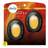 Febreze Odor Fighter Small Spaces Air Freshener Ember, .25 oz., Pack of 2