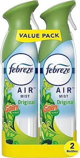 Febreze Odor-Fighting Air Freshener, with Gain Scent, Original Scent, Pack of 2, 8.8 fl oz each