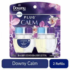 Febreze Odor-Fighting Fade Defy PLUG Air Freshener Downy Calm Oil Refills