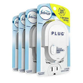 Febreze Plug In Air Freshener Fade Defy Plugs, Scented Oil Warmer, (Pack of 4)