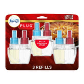 Febreze Plug In Air Freshener, Odor-Fighting Scented Oil Refill, Baked Cinnamon Apples, 3 Count