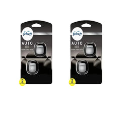 Febreze Vent Clip Car Air Freshener, Odor Eliminator, AUTO Noir Scent, 2 CLIPS, 2 Packs