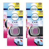 Febreze Vent Clip Car Air Freshener, Up to 30 Days, Eliminates tough lingering odours, Blossom & Breeze Scent, 4 Pack