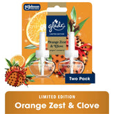 Glade® PlugIns® Refills Air Freshener, Christmas Stocking Stuffer Orange Zest & Clove, 1.34oz., 2 Count