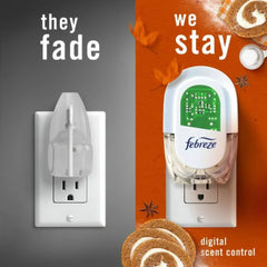 2X - Febreze Odor-Fighting Fade Defy PLUG Air Freshener Pumpkin Roll Oil Refill