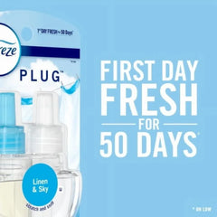 Febreze Odor-Fighting Fade Defy PLUG Air Freshener Downy Calm Oil Refills