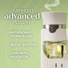 Air Wick Vibrant Plug-In Scented Oil Air Freshener Warmer Refills, Cozy Vanilla and Caramel, 2 Count