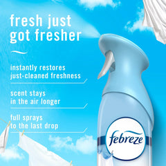 Febreze Air Mist Air Freshener Spray, Linen & Sky Scent, 8.1oz