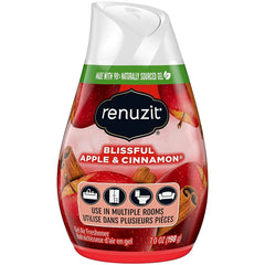 Renuzit - 1717587 Blissful Apple & Cinnamon Adjustable Gel Air Freshener, 7oz Cone (Pack of 12)