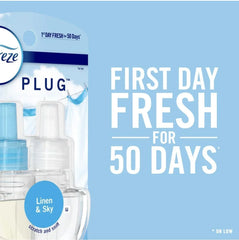 Febreze Plug In Air Fresheners, Mediterranean Lavender, April Downy, Odor Eliminator For Strong Odors 5 Oil Refills