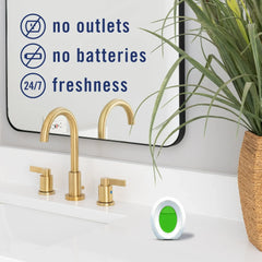 Febreze Bathroom Air Freshener, Small Spaces Odor-Fighting, Gain Original, 3 Count