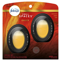 Febreze Odor Fighter Small Spaces Air Freshener Ember, .25 oz., Pack of 2
