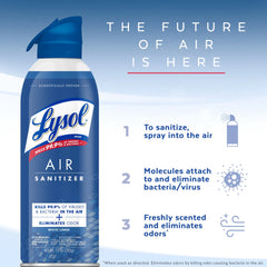 Lysol Air Sanitizer Spray - White Linen Scent, 10 oz (pack of 2)