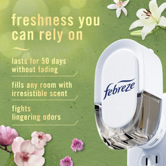 Febreze Plug In Air Freshener Scented Oil Refill Premium Spring Mix, 3 Count