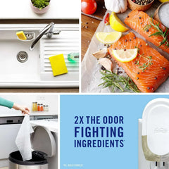Febreze Kitchen Fade Defy Plug Air Freshener Fresh Lemon Scent - 2pk