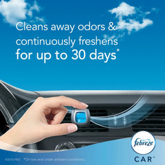 Febreze Car Air Freshener 5-Pack, 4 Gain Original Scent + 1 Heavy Duty