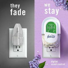 Pack of 2 Febreze Plug Odor-Fighting Air Freshener Oil Dual Refill Southern Lilac Mornings, 1.75 fl oz (Package May Vary)